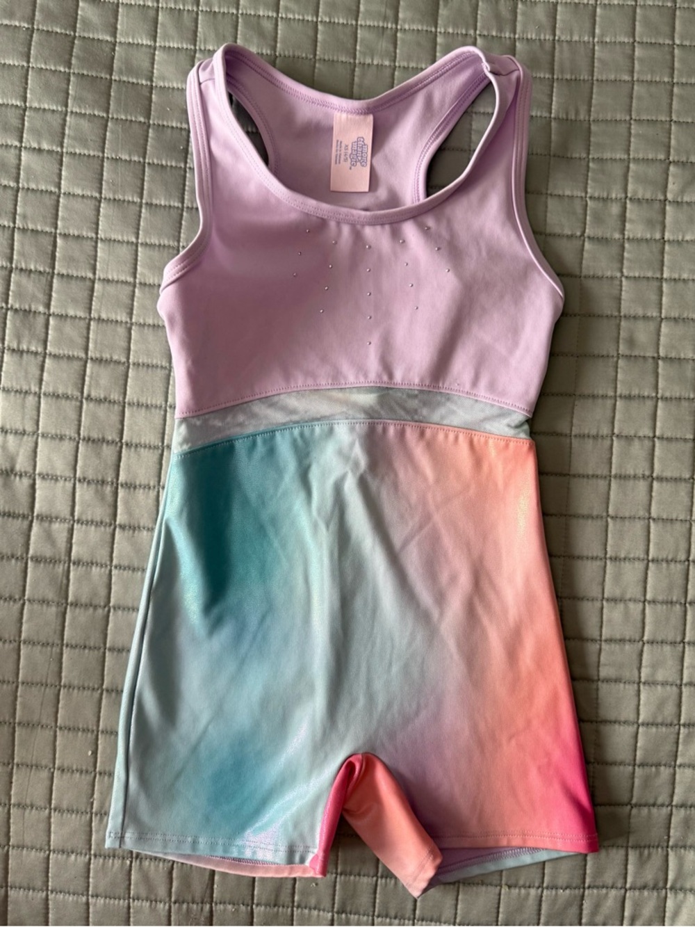 More Than Magic Lavender Active Tank with Subtle Rhinestones